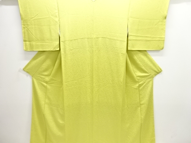 抽象模様織り出し色無地着物